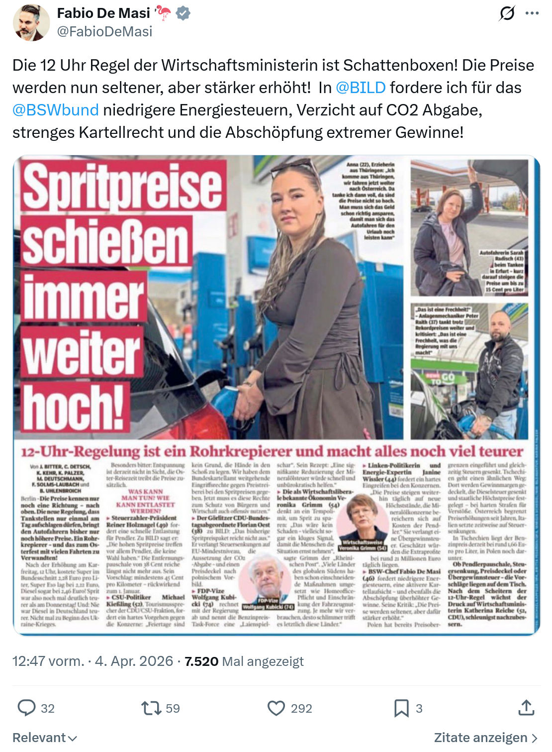 Fabio De Masi: Die 12 Uhr Regel der Wirtschaftsministerin…