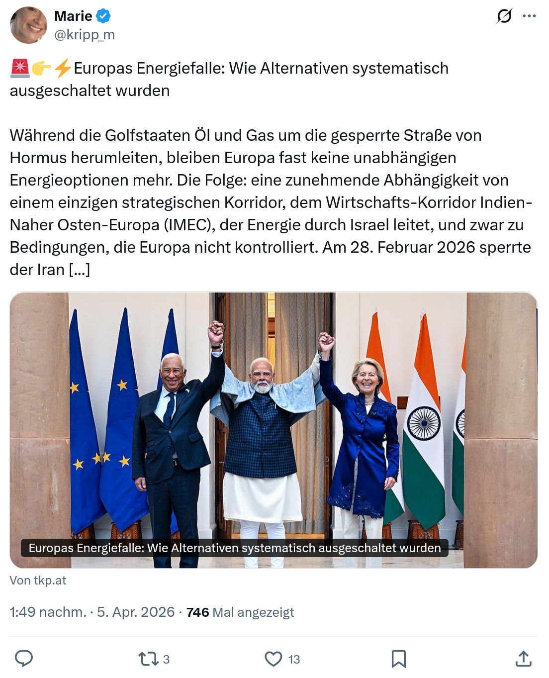 Marie kripp: Europas Energiefalle…