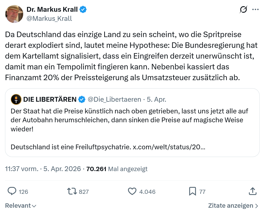 Markus Krall: Da Deutschland das einzige Land…