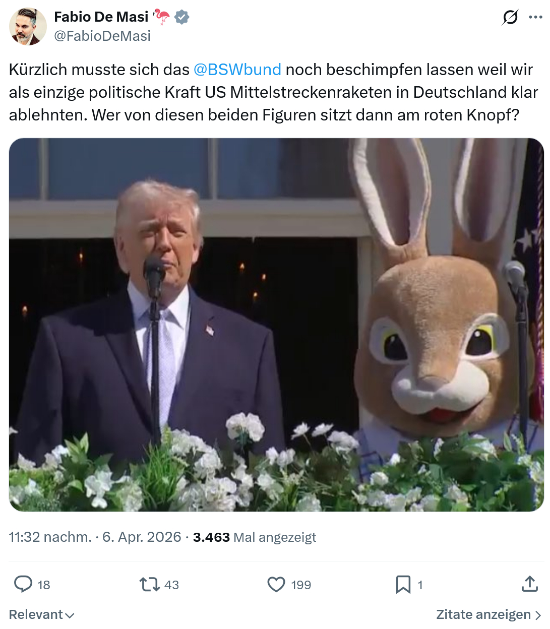 Fabio De Masi: Kürzlich musste sich das @BSWbund…