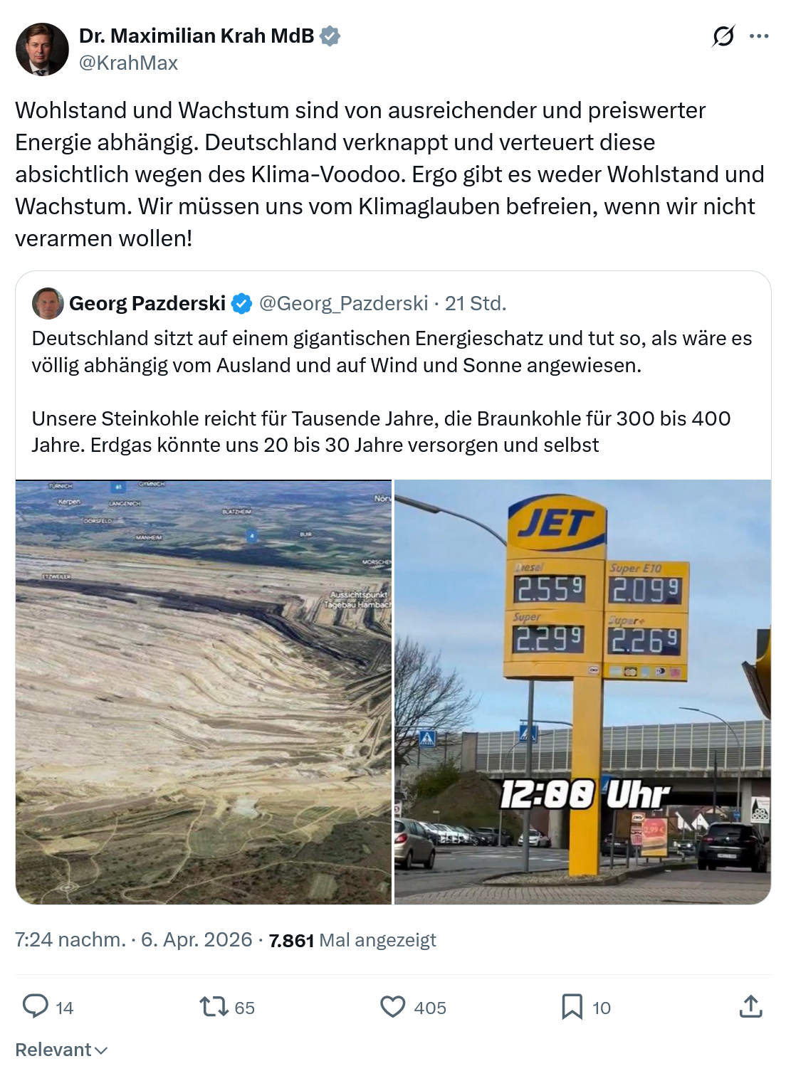 Maximilian Krah: Wohlstand und Wachstum sind von ausreichender…