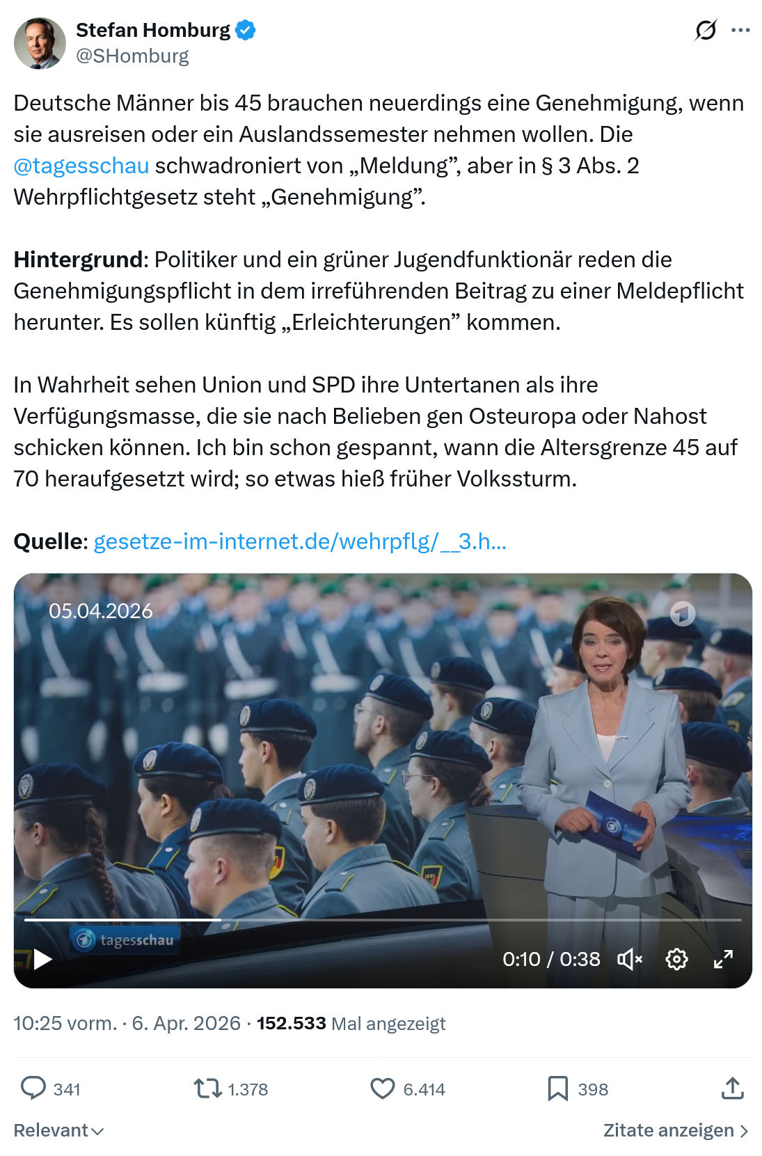 Stefan Homburg: Deutsche Männer bis 45 brauchen…