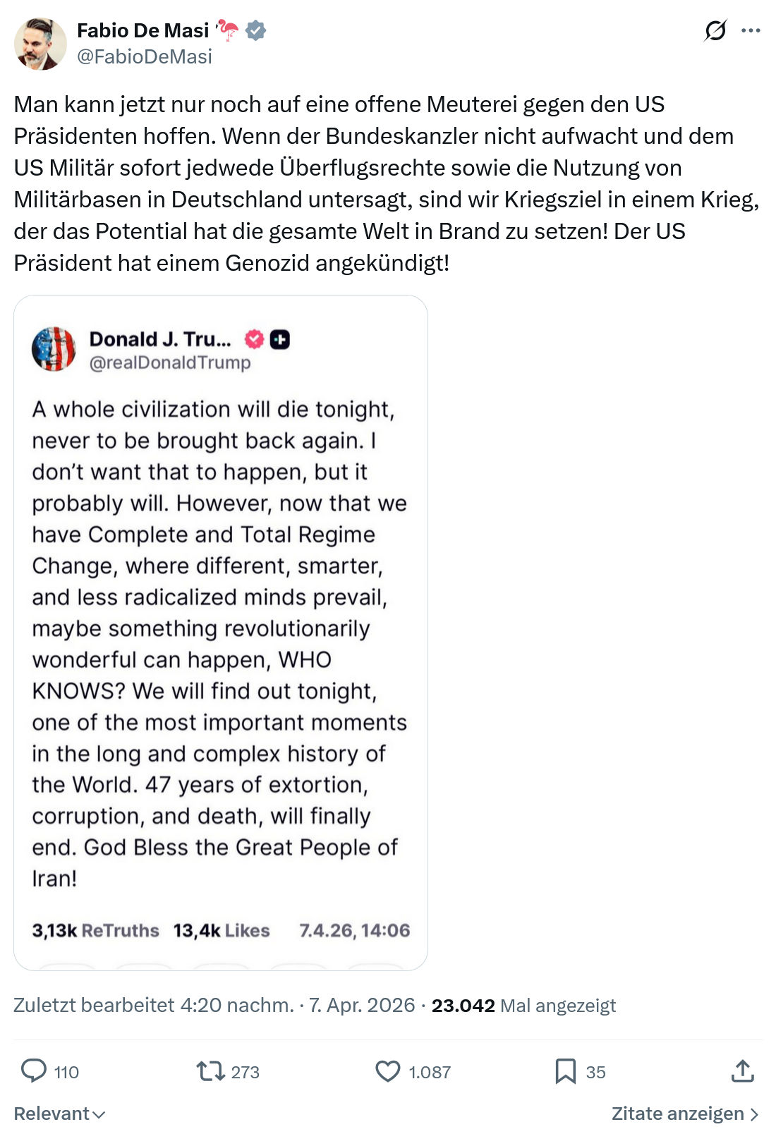 Fabio De Masi: Man kann jetzt nur noch…