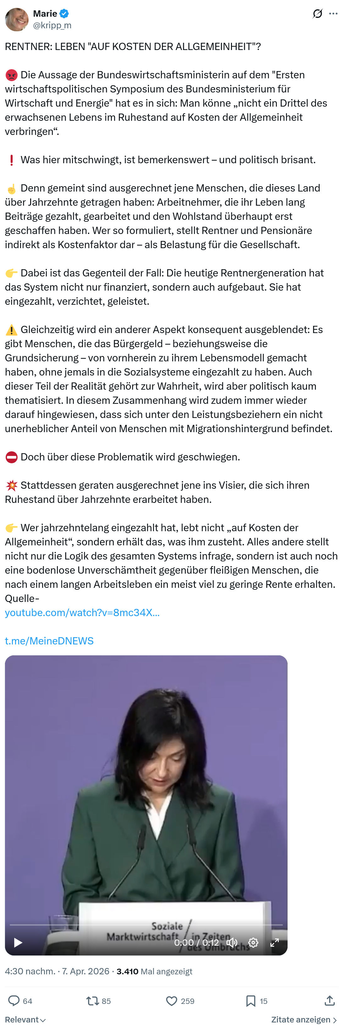 Marie kripp: RENTNER…