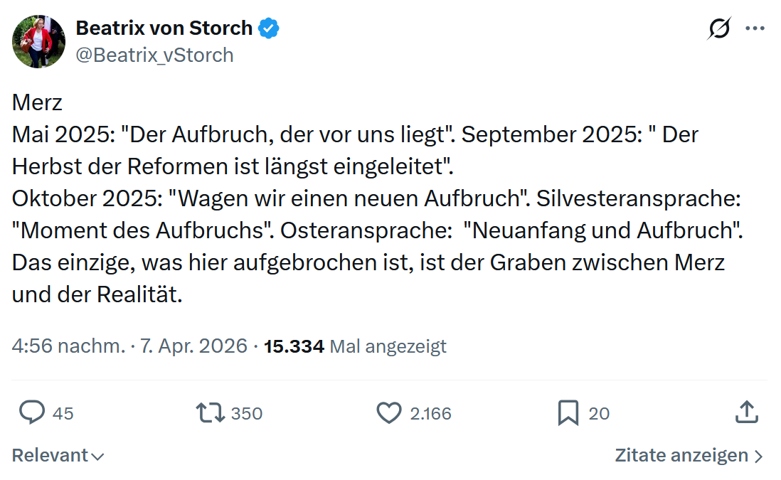 Beatrix von Storch: Merz Mai 2025…