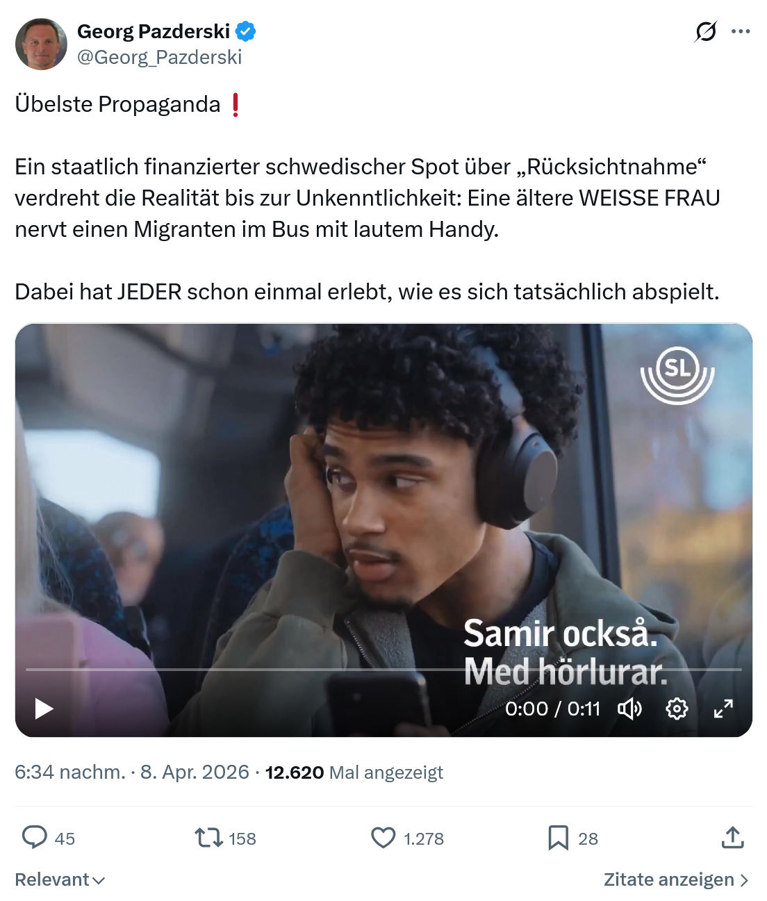 Georg Pazderski: Übelste Propaganda…