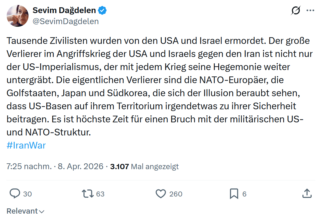 Sevim Dagdelen: Tausende Zivilisten wurden von den USA…
