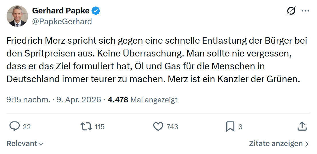 Gerhard Papke: Friedrich Merz spricht sich gegen eine schnelle...