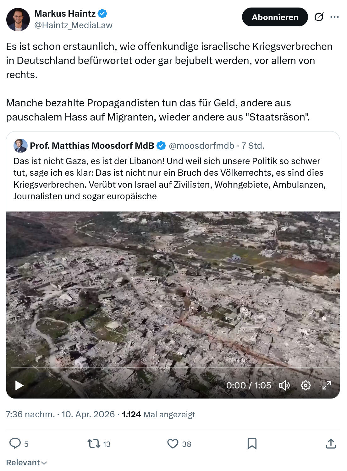 Markus Haintz: Es ist schon erstaunlich…