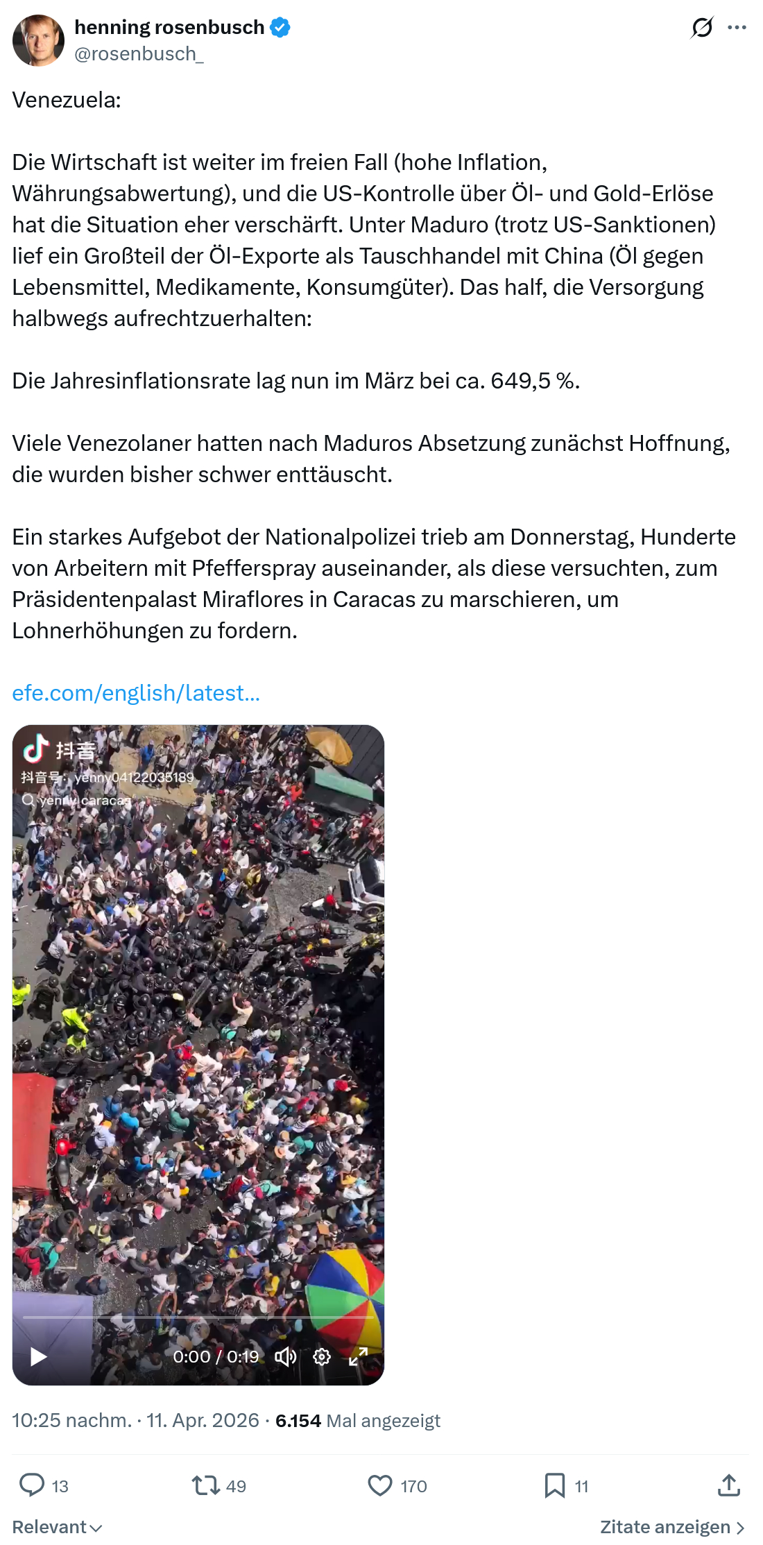 henning rosenbusch: Venezuela…
