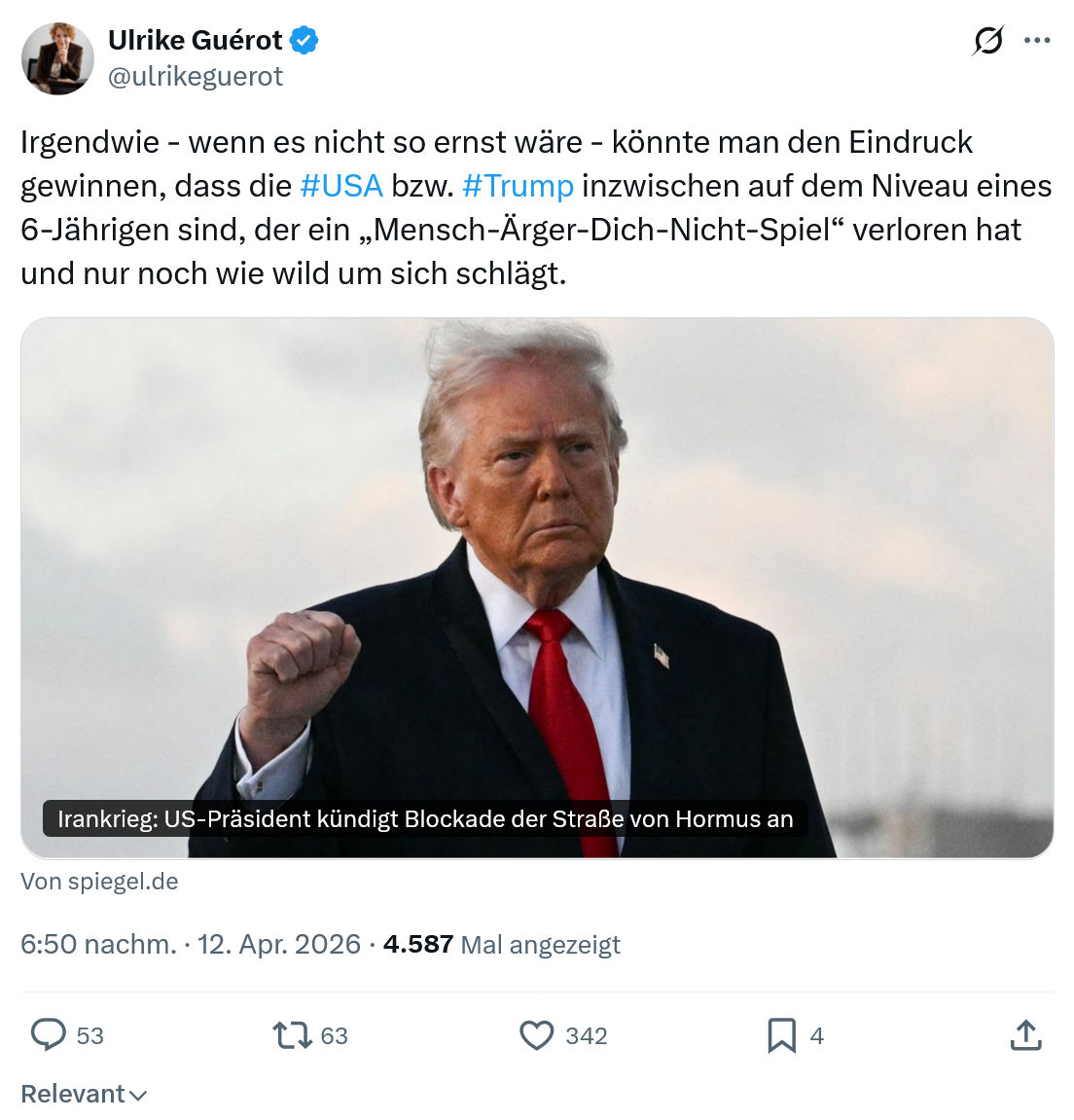 Ulrike Guérot: Irgendwie - wenn es nicht so ernst wäre…