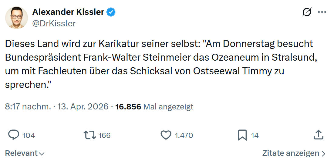 Alexander Kissler: Dieses Land wird zur Karikatur seiner selbst…