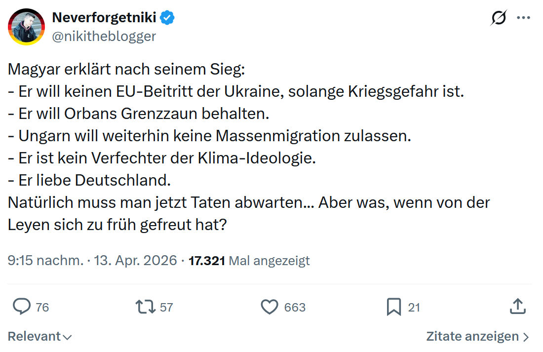 Neverforgetniki: Magyar erklärt nach seinem Sieg…