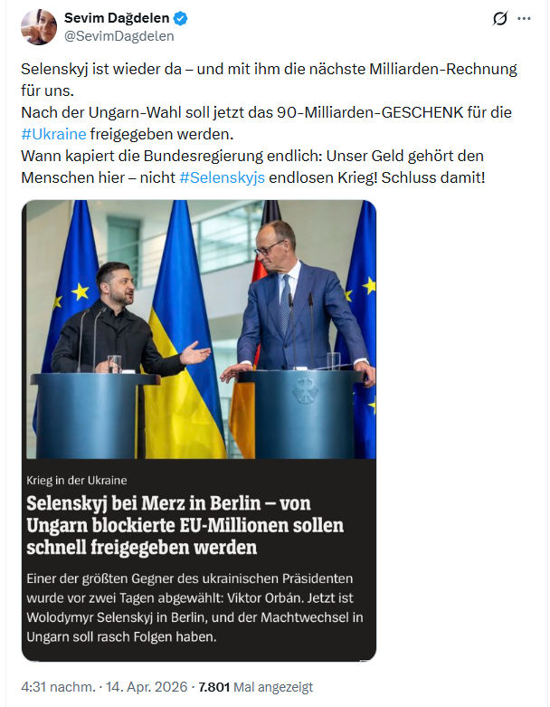 Sevim Dagdelen: Selenskyj ist wieder da…