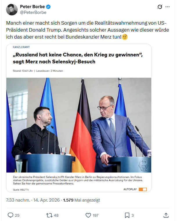 Peter Borbe: Manch einer macht sich Sorgen…