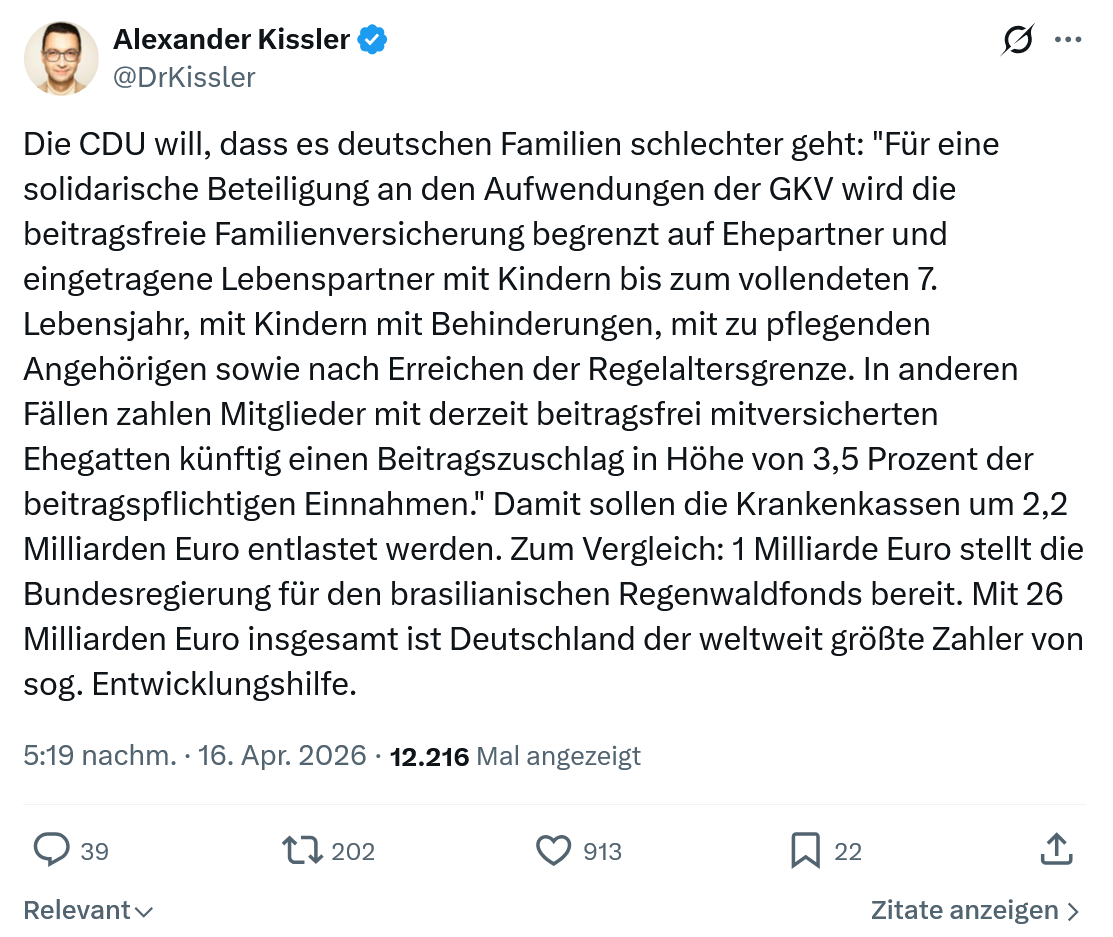 Alexander Kissler: Die CDU will, dass es...