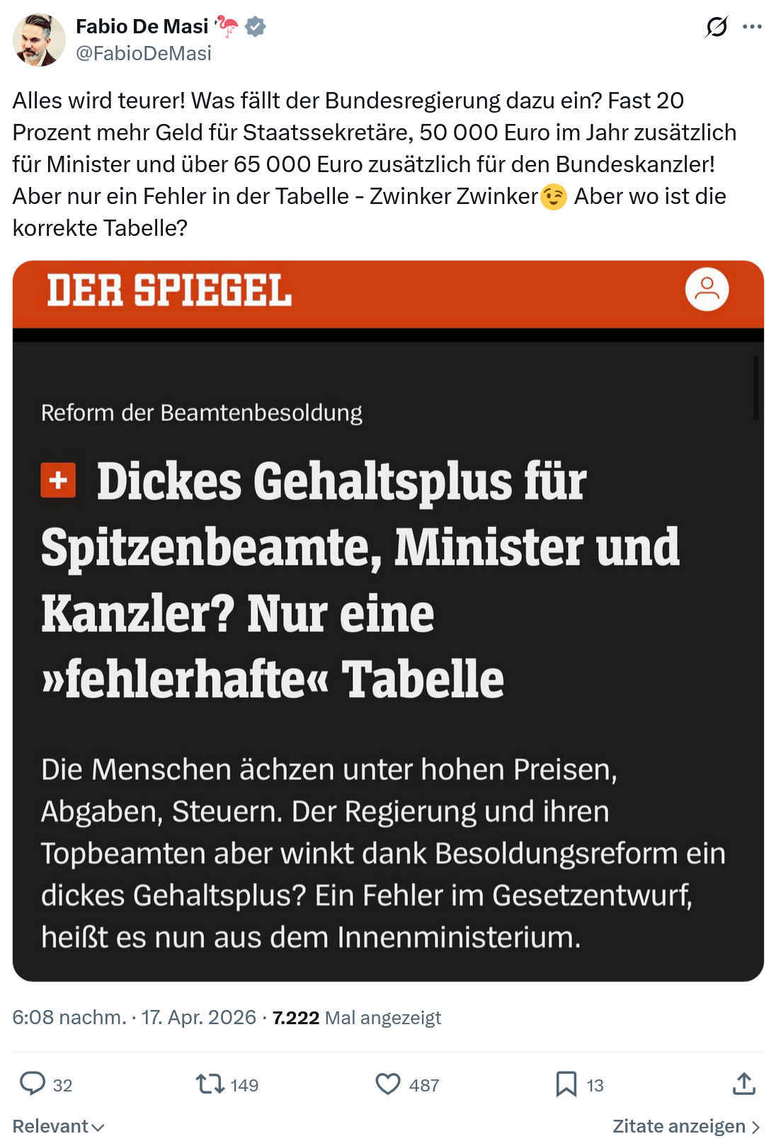 Fabio De Masi: Alles wird teurer! Was fällt...