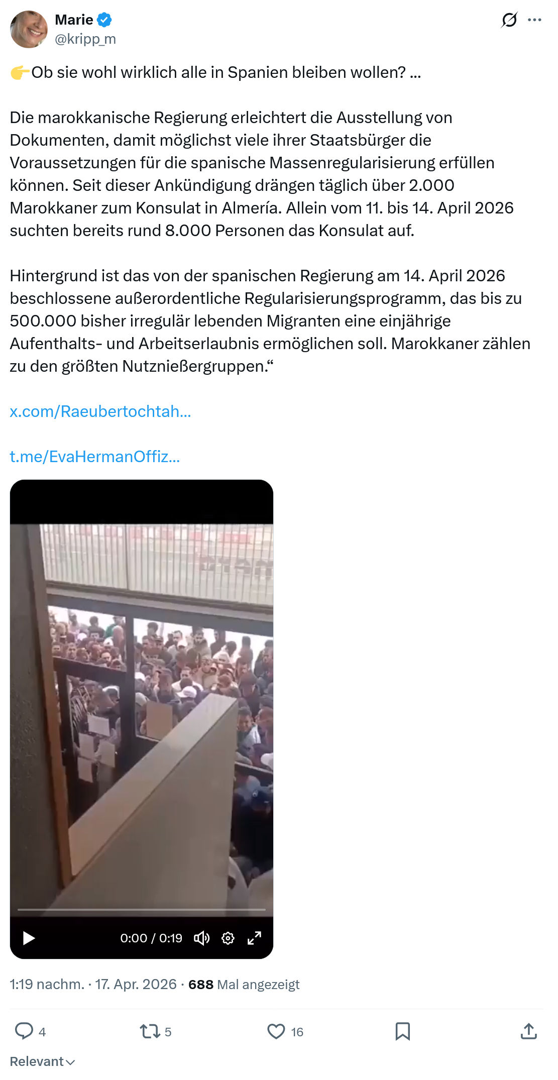 Marie kripp: Ob sie wohl wirklich alle...