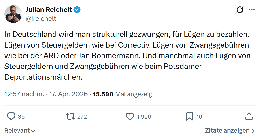 Julian Reichelt: In Deutschland wird man strukturell...