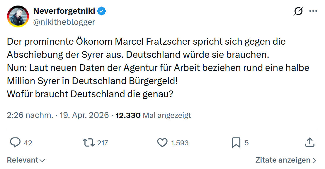 Neverforgetniki: Der prominente Ökonom Marcel Fratzscher…