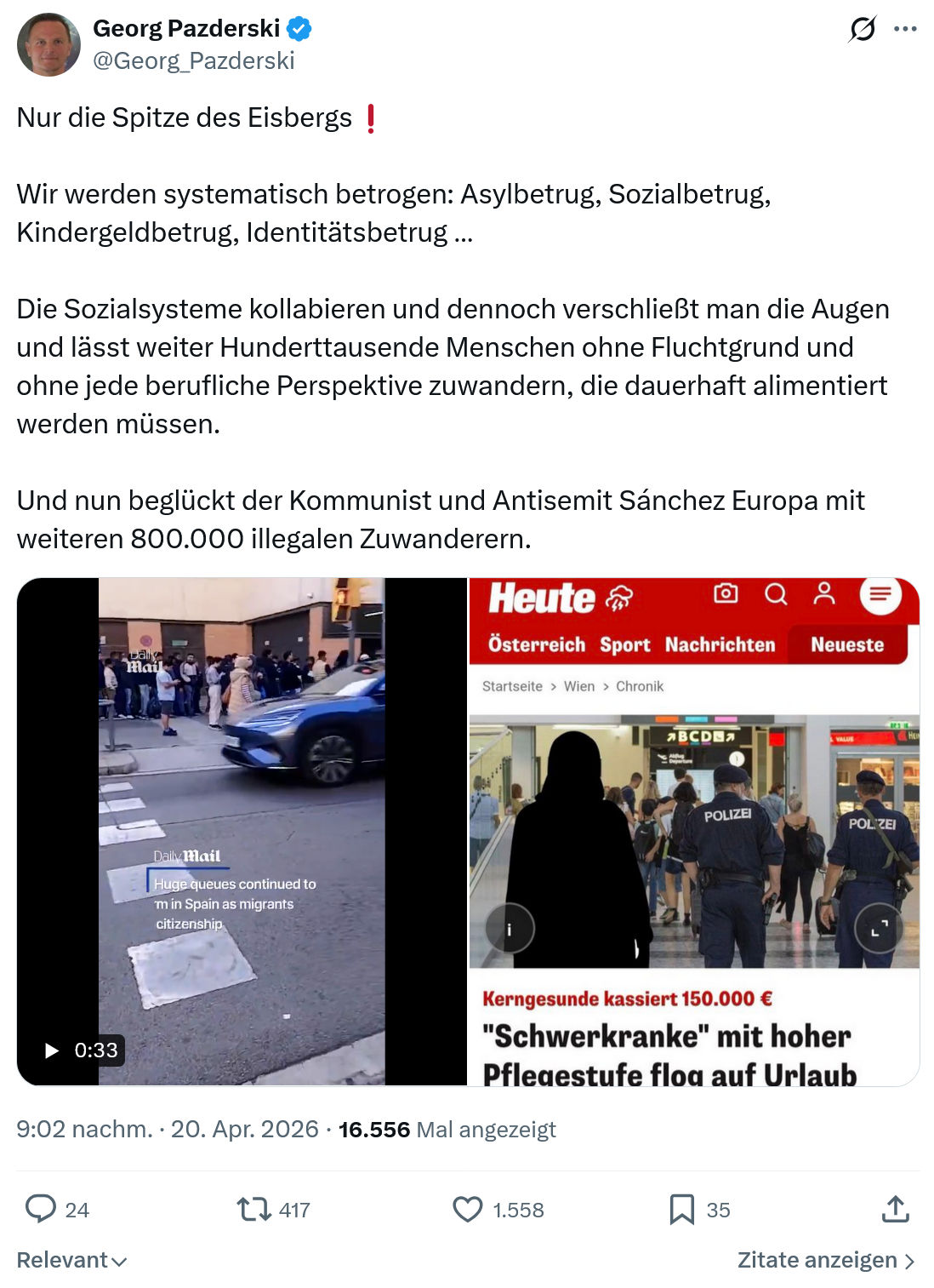 Georg Pazderski: Nur die Spitze des Eisbergs…