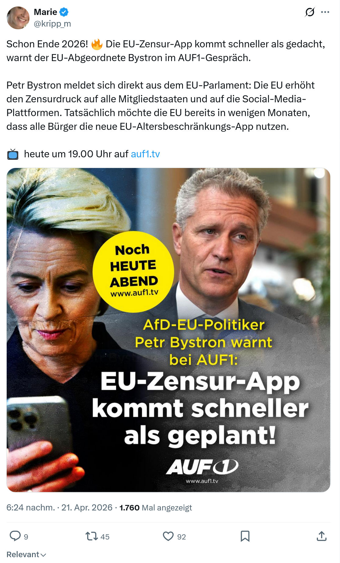 Marie kripp: Schon Ende 2026…