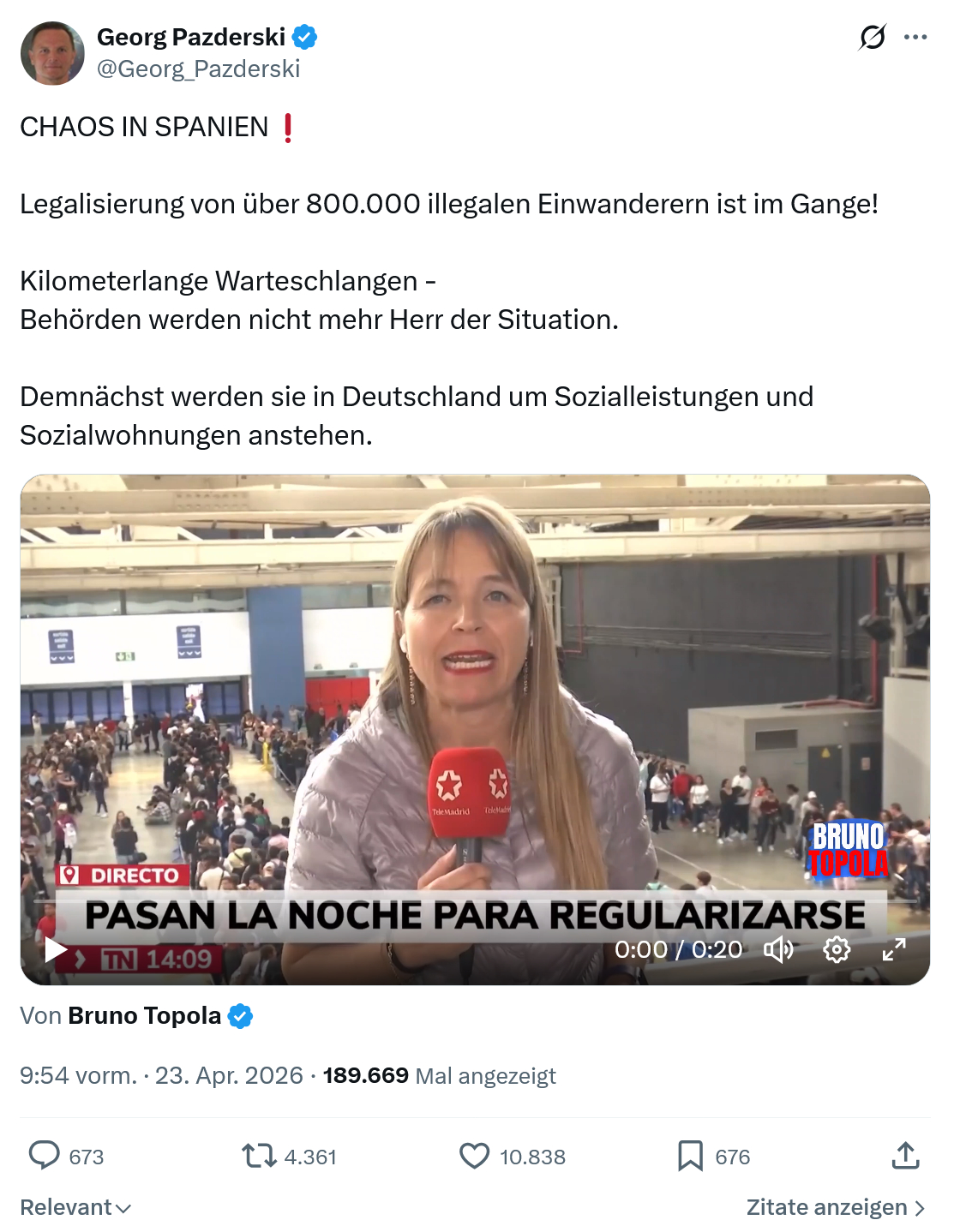 Georg Pazderski: Legalisierung von über 800.000 illegalen...