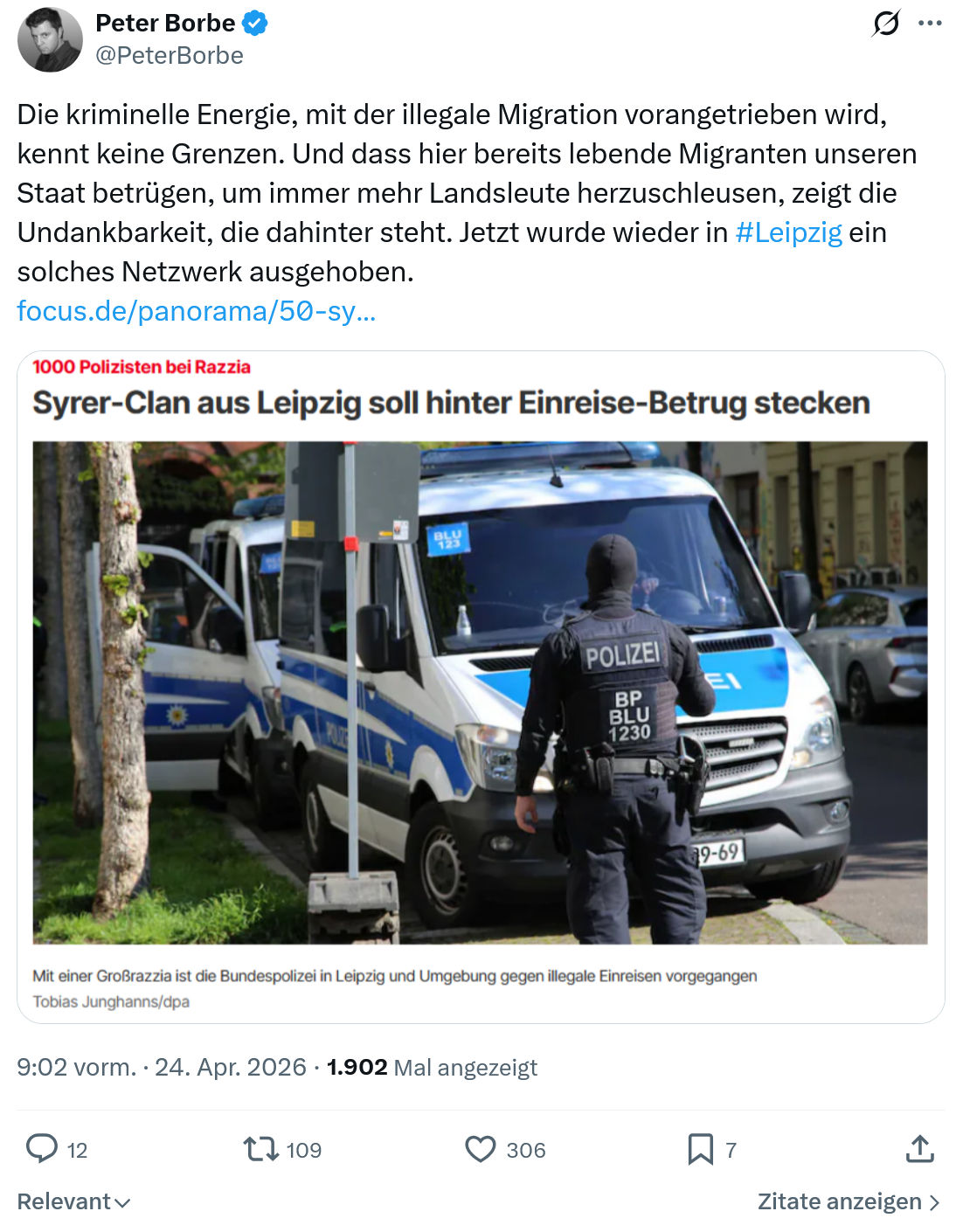 Peter Borbe: Die kriminelle Energie…