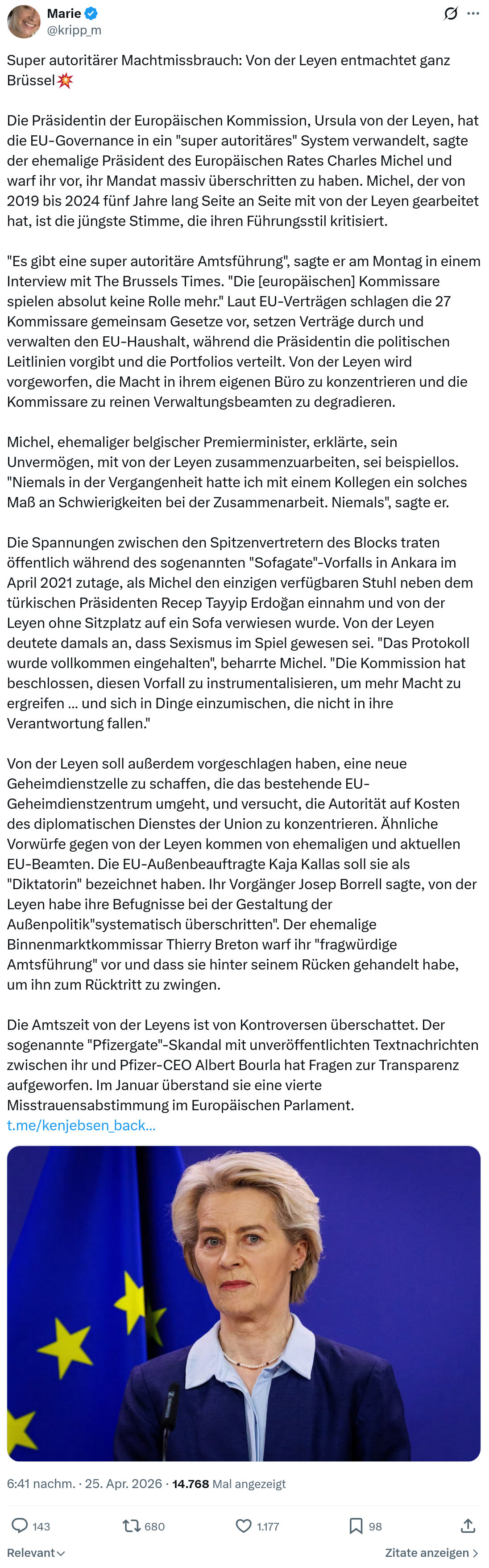 Marie kripp: Super autoritärer Machtmissbrauch…