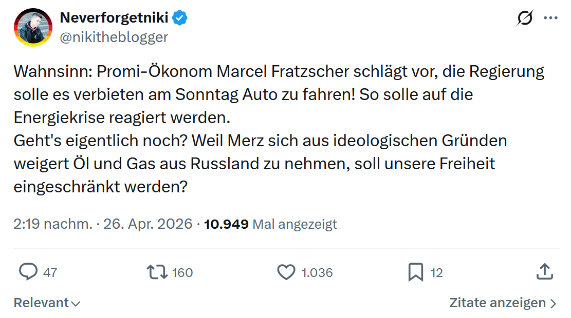 Neverforgetniki: Wahnsinn: Promi-Ökonom Marcel…