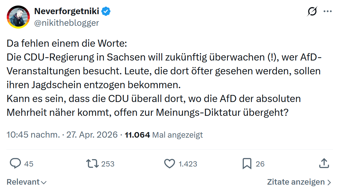 Neverforgetniki: Da fehlen einem die Worte…