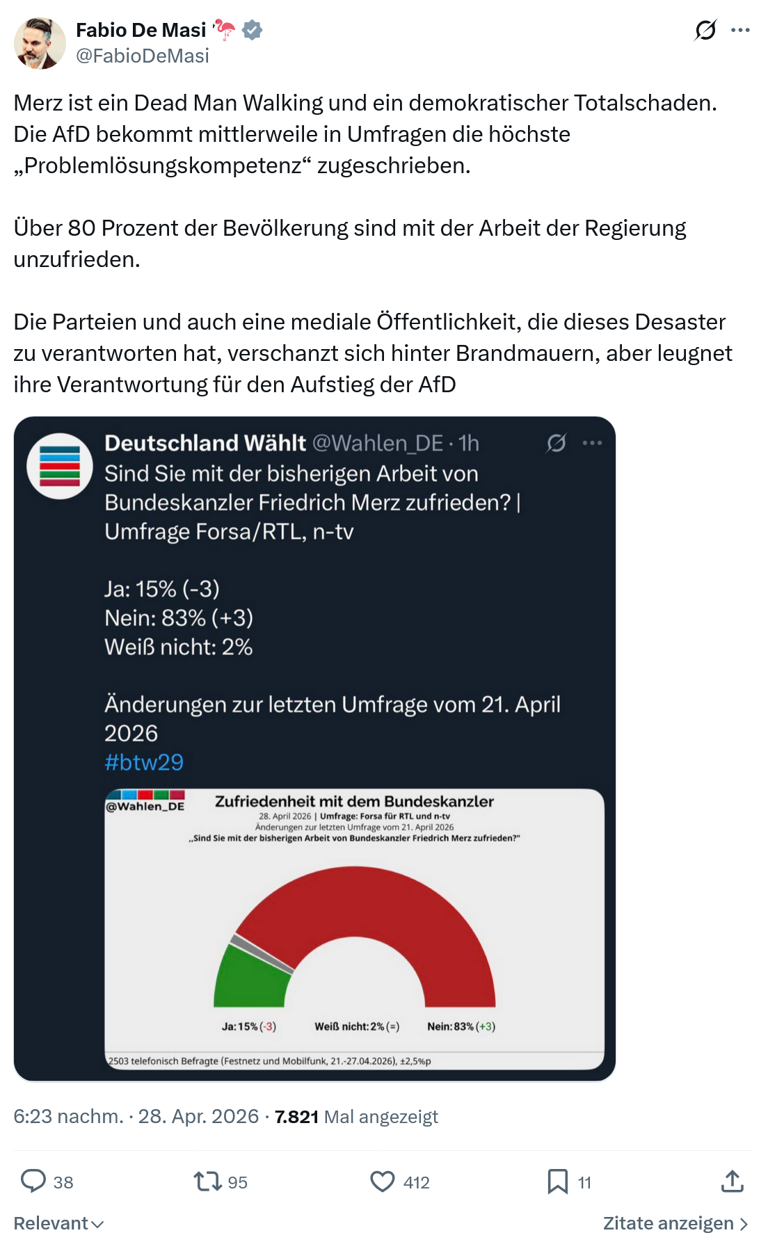 Fabio De Masi: Merz ist ein Dead Man Walking…