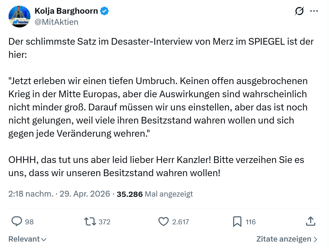 Kolja Barghoorn: Der schlimmste Satz im Desaster-Interview…