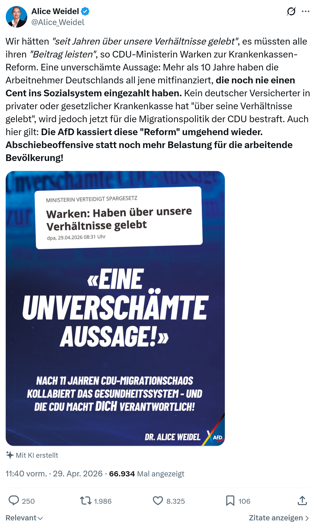 Alice Weidel: Wir hätten…