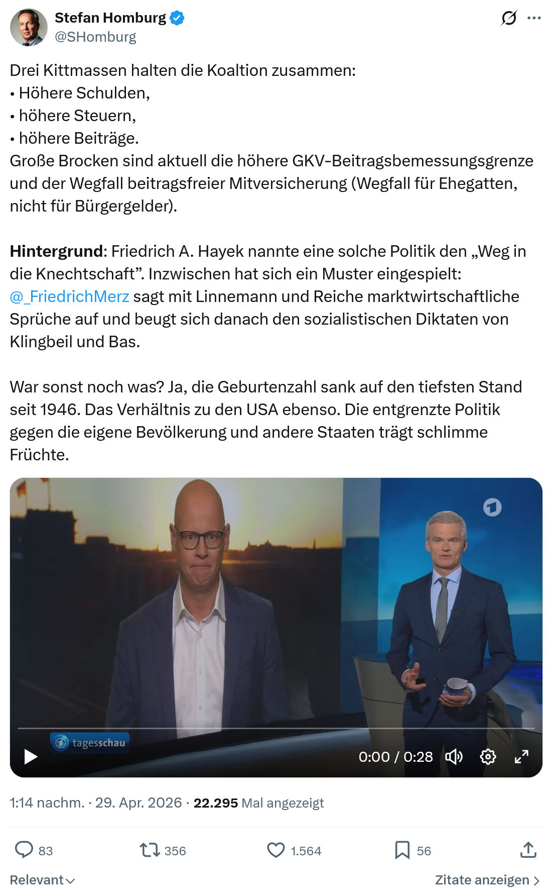 Stefan Homburg: Drei Kittmassen halten die Koaltion…