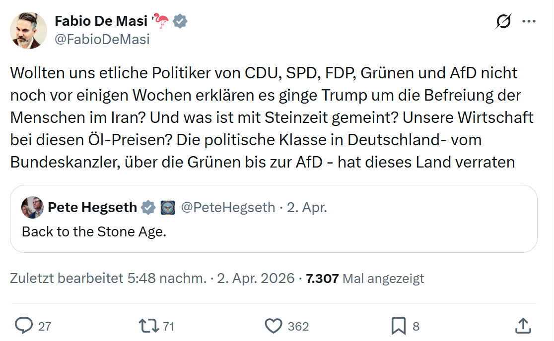 Fabio De Masi: Wollten uns etliche Politiker von CDU…