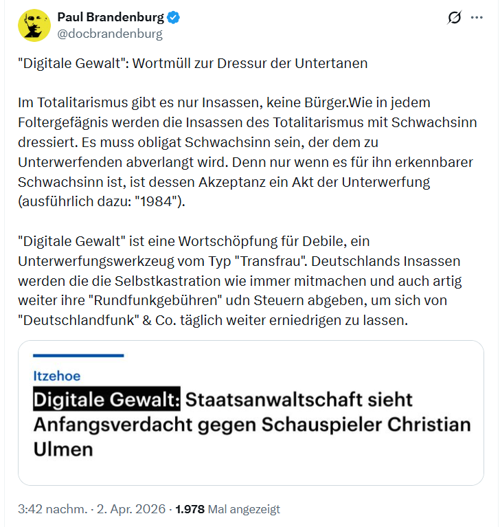 Paul Brandenburg: "Digitale Gewalt"…