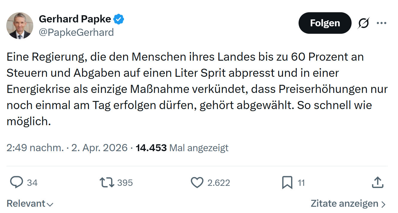 Gerhard Papke: Eine Regierung, die den Menschen…