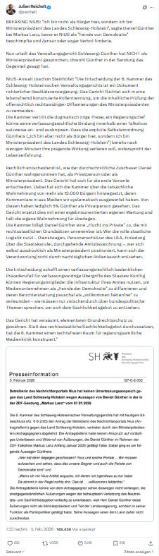 Julian Reichelt: BREAKING NIUS...