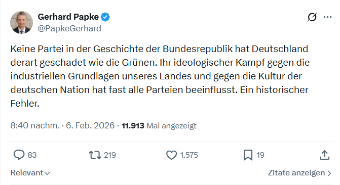 Gerhard Papke: Keine Partei in der Geschichte der Bundesrepublik...