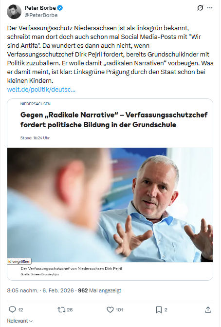 Peter Borbe: Der Verfassungsschutz Niedersachsen...