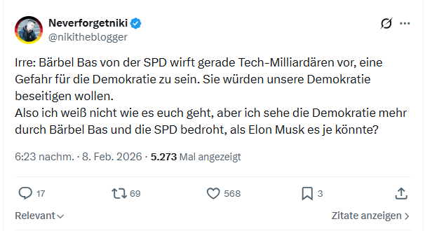 Neverforgetniki: Irre: Bärbel Bas von der SPD wirft gerade...