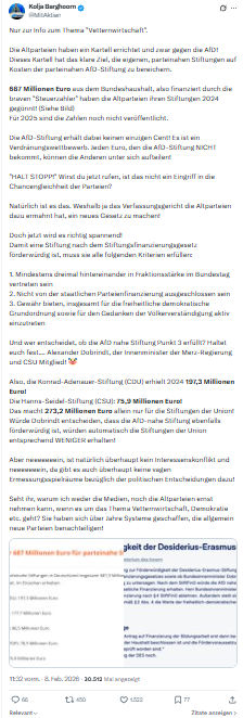 Kolja Barghoorn: Nur zur Info zum Thema "Vetternwirtschaft"...