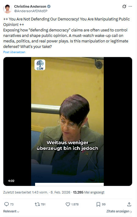 Christine Anderson: You Are Not Defending Our Democracy...