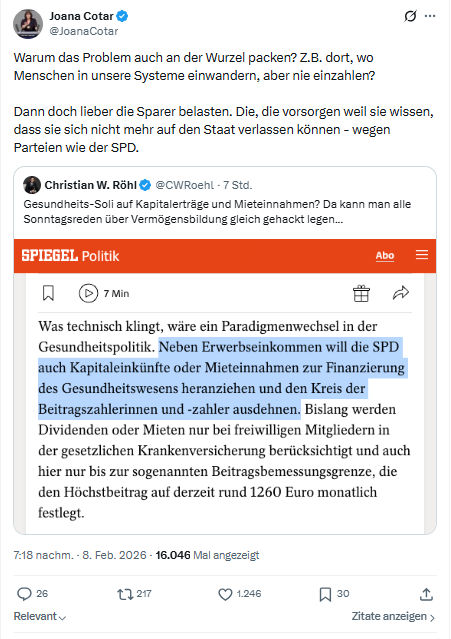 Joana Cotar: Warum das Problem auch an der Wurzel packen...