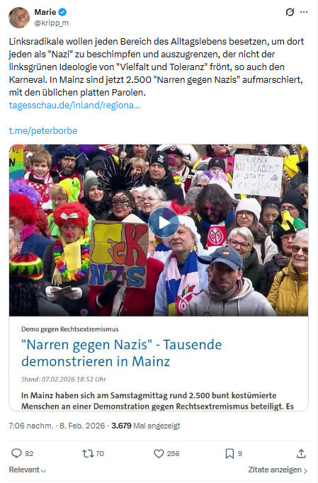 Marie kripp: Linksradikale wollen jeden Bereich...