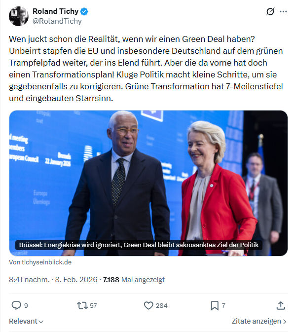 Roland Tichy: Wen juckt schon die Realität...