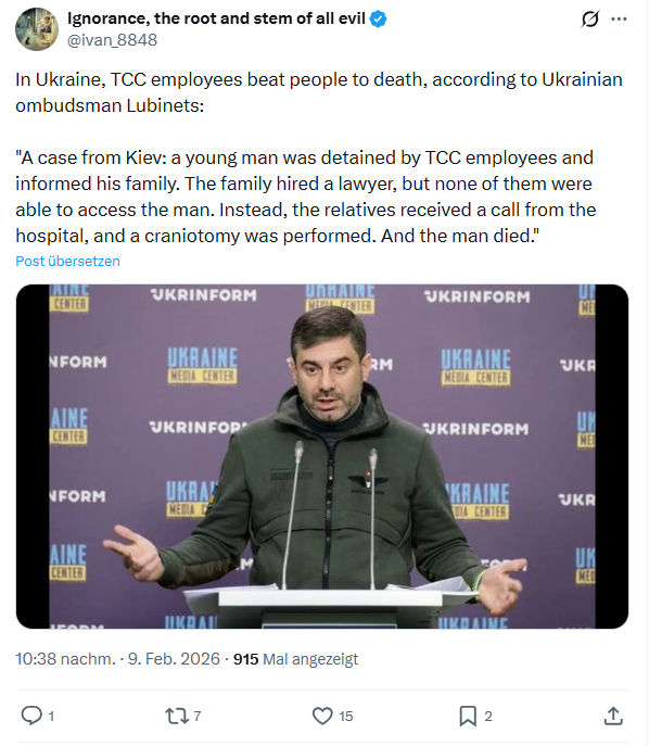 ivan Ignorance: In Ukraine, TCC employees beat people to death...