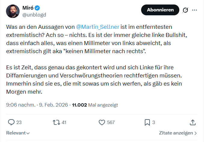 Miro Wolsfeld: Was an den Aussagen von  @Martin_Sellner...