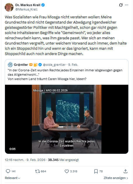 Markus Krall: Was Sozialisten wie Frau Miosga...